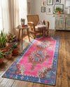 Heritage Elegance Collection Area Rug -  Winterthur (Fuchsia) Runner Fuchsia  lifestyle 55