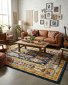 Brighton Terrace Collection Area Rug -  Portslade Rectangle Navy Blue  lifestyle 42