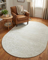 Bloomsbury Elegance Collection Area Rug -  Notting Oval Ivory  lifestyle 50