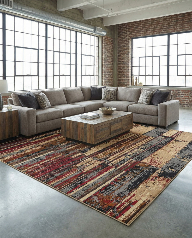 Neptune Elegance Collection Area Rug - Triton Rectangle Multi  lifestyle 15