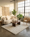 Alpine Plush Collection Area Rug -  Cortina (White) Rectangle White  lifestyle 19