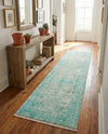 Bazaar Chic Collection Area Rug -  Taza Runner Turquoise  lifestyle 49