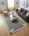 Metro Heights Collection Area Rug -  Bronx Rectangle Gray  lifestyle 33