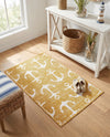 Seaside Haven Rugs Collection Area Rug - Sapphire (Yellow) Rectangle Yellow  lifestyle 12