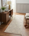 Hollywood Luxe Collection Area Rug -  Beverly (White Silver) Runner White Silver  lifestyle 45