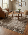 Sanctuary Retreat Collection Area Rug -  Asylum Rectangle Chocolate Brown  lifestyle 45