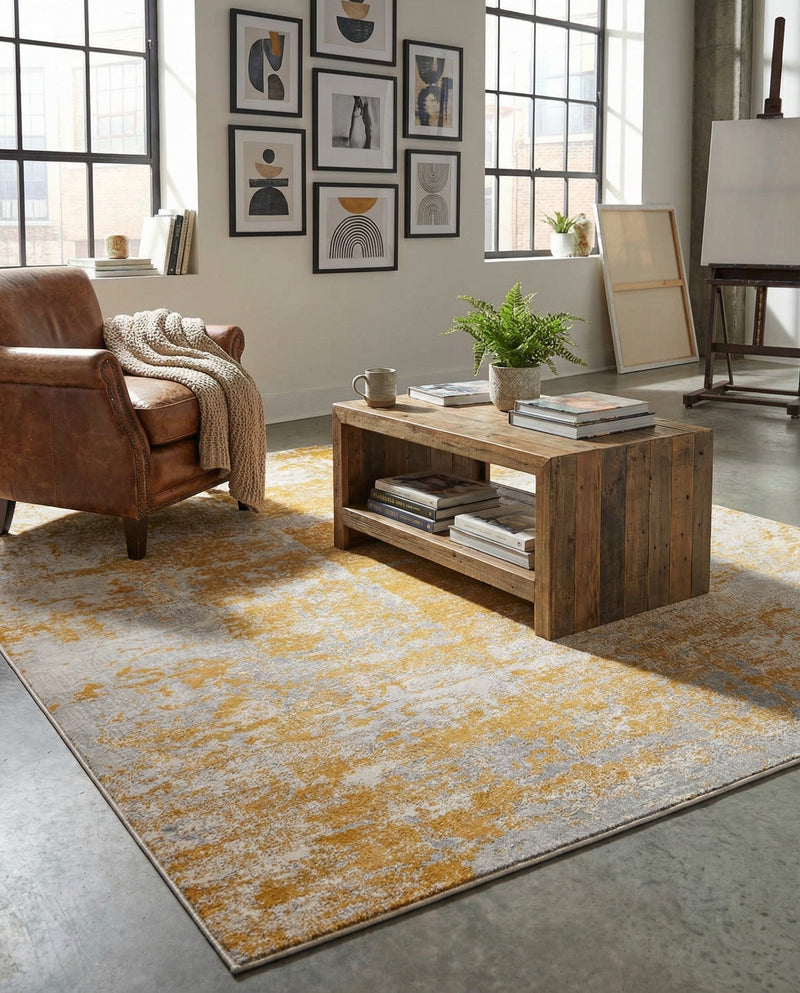 Bloomsbury Elegance Collection Area Rug -  Belgravia Rectangle Yellow  lifestyle 42
