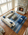 Urban Oasis Rugs Collection Area Rug -  District (Blue) Square Blue  lifestyle 29