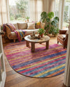 Sahara Essence Collection Area Rug - Oasis (Multi) Oval Multi  lifestyle 44