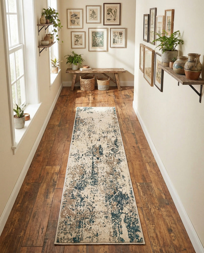 Gobi Sands Collection Area Rug -  Shapotou Runner Beige  lifestyle 40