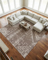 Desert Nomad Terrace Collection Area Rug - Sahara (Brown) Square Brown  lifestyle 65