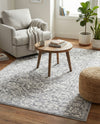 Charleston Elegance Collection Area Rug - Harborview Rectangle Gray  lifestyle 30