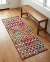 Mediterranean Lattice Collection Area Rug - Santorini (Multi) Runner Multi  lifestyle 42