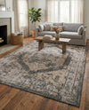 Patio Heritage Collection Area Rug -  Augusta (Charcoal) Rectangle Charcoal  lifestyle 3