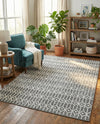 Garden Maze Retreat Collection Area Rug -  Mazeview Rectangle Gray  lifestyle 15