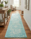 Georgetown Rugs Collection Area Rug - Dupont (Aqua) Runner Aqua  lifestyle 72