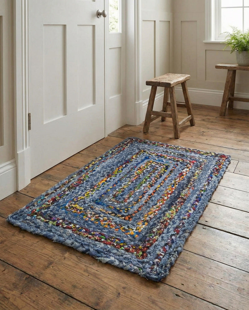 Woven Udaipur Collection Area Rug - Sahara Rectangle Blue and Multi  lifestyle 29