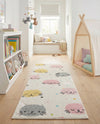 Wonder Tykes Collection Area Rug -  Dazzle Runner Ivory  lifestyle 35