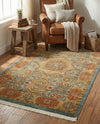 Ottoman Elegance Collection Area Rug -  Ephesus Rectangle Light Blue  lifestyle 45