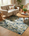 Chromatic Oasis Collection Area Rug -  Lagoon Rectangle Light Blue  lifestyle 42