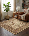Jaipur Elegance Collection Area Rug -  Nahargarh (Cream) Square Cream  lifestyle 40