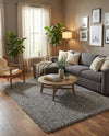 Plush Oasis Collection Area Rug - Serenity (Cloud Gray) Rectangle Cloud Gray  lifestyle 20