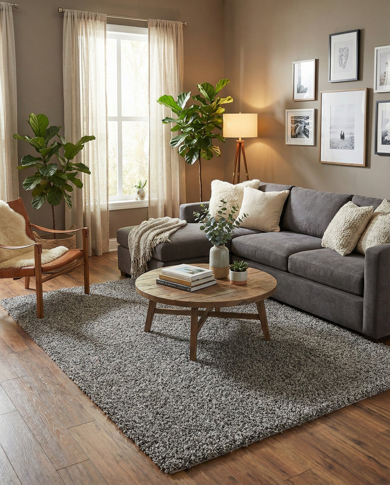 Plush Oasis Collection Area Rug - Serenity (Cloud Gray) Rectangle Cloud Gray  lifestyle 20