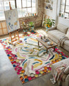 Colorburst Oasis Collection Area Rug -  Calypso Rectangle Multi  lifestyle 28