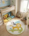 Wonder Tykes Collection Area Rug -  Prismatic Round Ivory  lifestyle 29