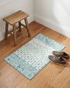 Mediterranean Lattice Collection Area Rug -  Casablanca (Ivory Blue) Rectangle Ivory Blue  lifestyle 7