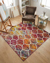 Trellis Mosaic Collection Area Rug -  Pergolatown (Multi) Square Multi  lifestyle 50