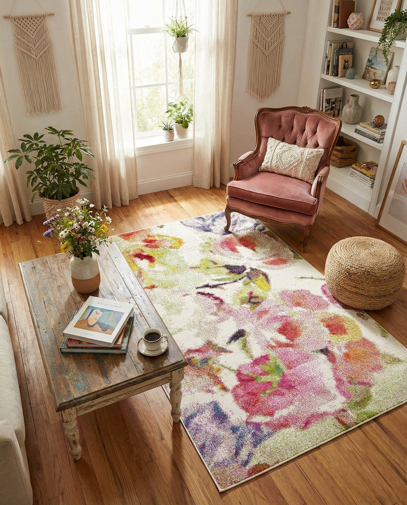 Venetian Elegance Collection Area Rug -  Marghera Rectangle Ivory  lifestyle 26