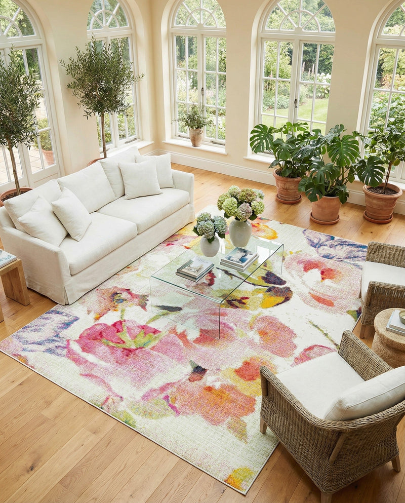 Venetian Elegance Collection Area Rug -  Marghera Rectangle Ivory  lifestyle 18