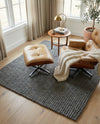 Woolen Sphere Collection Area Rug - Orbsburg (Gray) Rectangle Gray  lifestyle 14