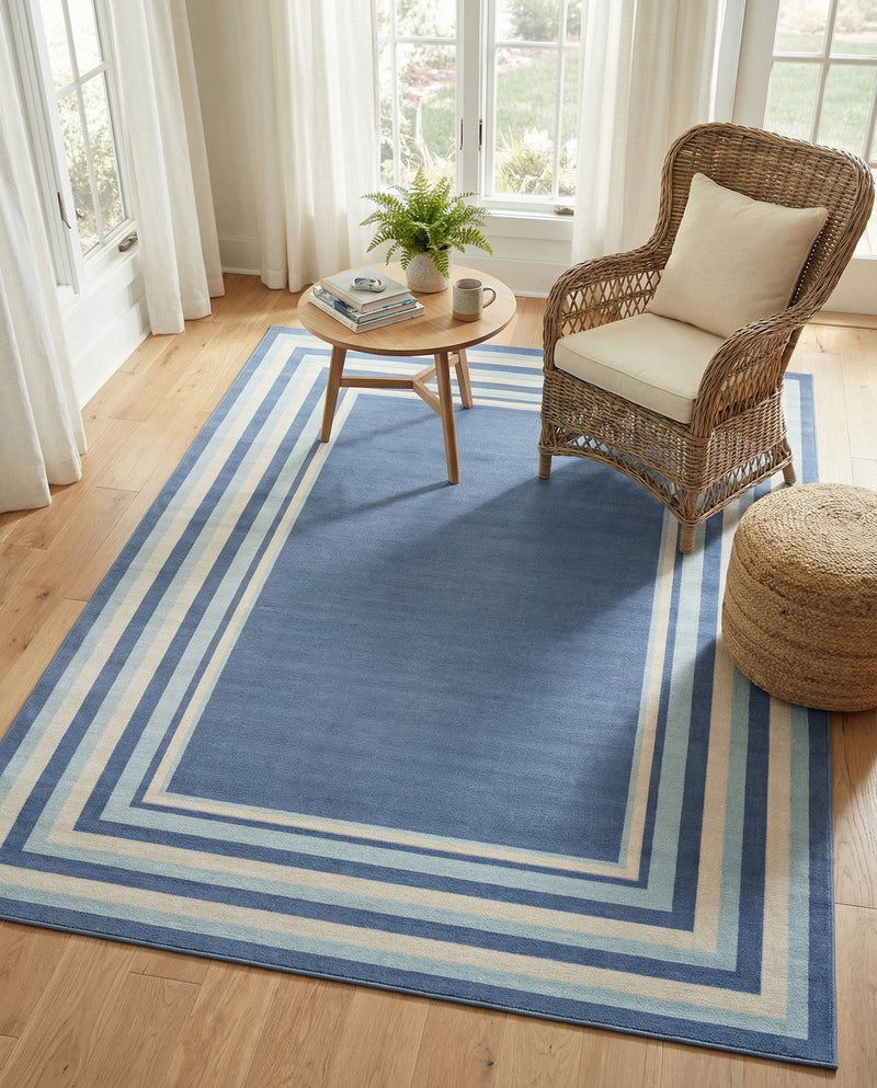 Lagoon Oasis Collection Area Rug -  Harbor Rectangle Blue  lifestyle 25