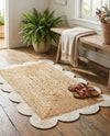 Serenity Braided Jute Collection Area Rug - Seaside Rectangle Natural and Ivory  lifestyle 53