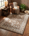 Savannah Elegance Collection Area Rug - Augusta (Brown) Rectangle Brown  lifestyle 8