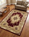 Versailles Elegance Collection Area Rug -  Vincennes Rectangle Red  lifestyle 50