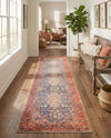 Heritage Elegance Collection Area Rug -  Hearst Runner Navy Blue  lifestyle 28