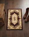 Versailles Elegance Collection Area Rug -  Louveciennes (Brown) Rectangle Brown  lifestyle 15