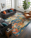 Colorburst Oasis Collection Area Rug -  Chroma Rectangle Multi  lifestyle 24