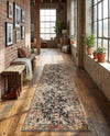 Neptune Elegance Collection Area Rug -  Galatea (Black) Runner Black  lifestyle 75