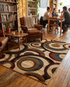 Bistro Lounge Collection Area Rug -  Macchiato Rectangle Beige  lifestyle 7