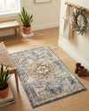 Coastal Manor Collection Area Rug -  Pelican Rectangle Slate Blue  lifestyle 44