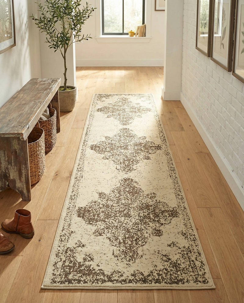 Gobi Sands Collection Area Rug -  Lop Runner Cream  lifestyle 68