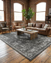 Copenhagen Comfort Collection Area Rug -  Roskilde Rectangle Charcoal  lifestyle 44
