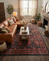 Geneva Terrace Collection Area Rug -  Lausanne Rectangle Black  lifestyle 46