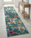 Sorrento Shores Collection Area Rug - Positano Runner Navy Blue  lifestyle 49