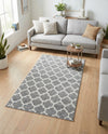 Lattice Gardens Collection Area Rug -  Bloomfield (Dark Gray) Rectangle Dark Gray  lifestyle 5