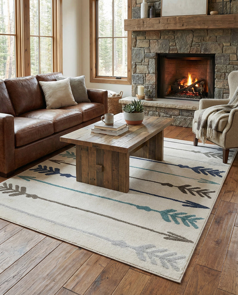 Autumn Meadow Collection Area Rug -  Junipervale Rectangle Ivory  lifestyle 21